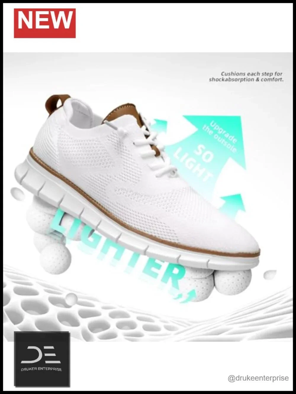 Men's Mesh Oxfords Business Walking Shoes Lightweight Soft Sole